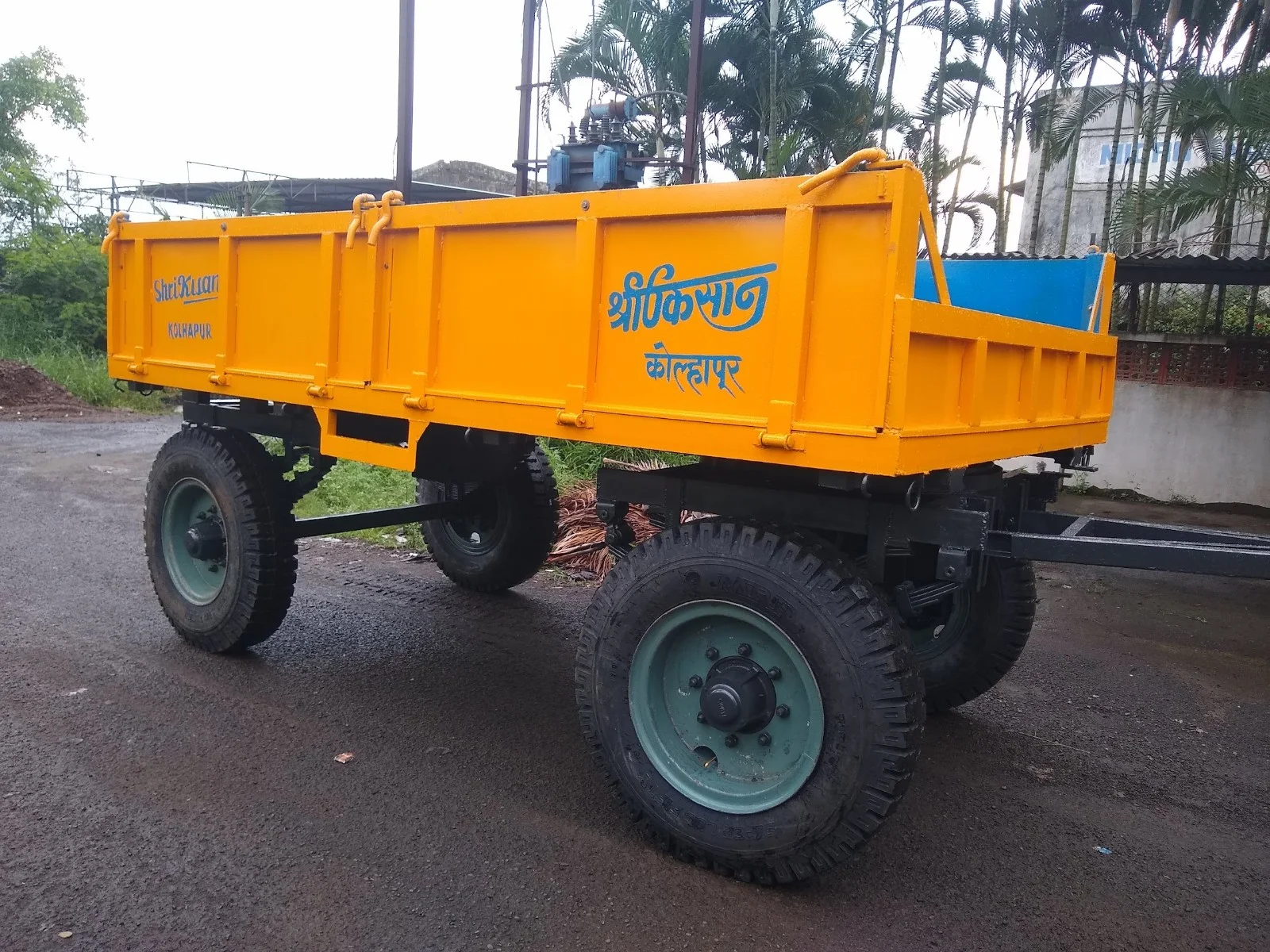 ShriKisan Heavy Duty 4-Wheel Tractor Trailer